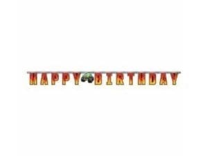 Monster Truck 'Happy Birthday' Banner