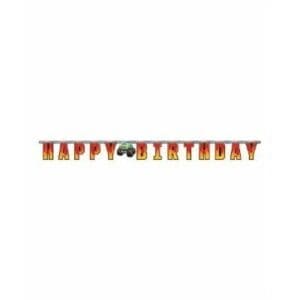 Monster Truck 'Happy Birthday' Banner
