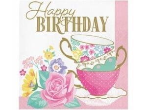 Floral Tea Party Napkins, 16 Ct