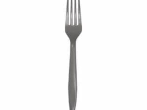 Glamour Gray Plastic Forks, 24 Ct
