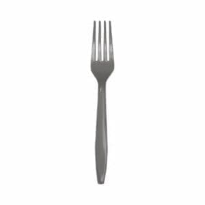 Glamour Gray Plastic Forks, 24 Ct