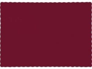 Placemats, 9.5 X 13.375, Burgundy, 50 Ct