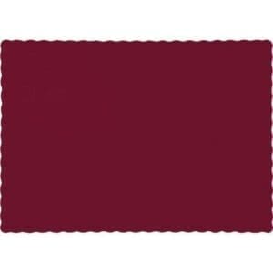 Placemats, 9.5 X 13.375, Burgundy, 50 Ct