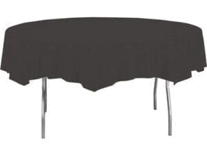 Round Table Cover, 82" black velvet