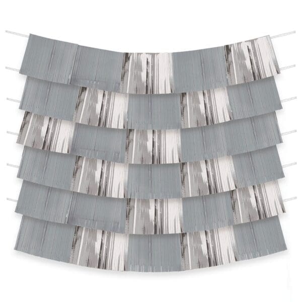 Silver Fringe Backdrop (9pc)