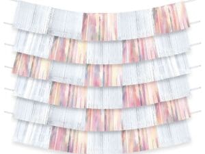 White Fringe Backdrop (9pc)
