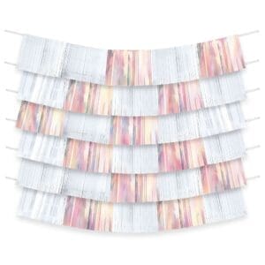 White Fringe Backdrop (9pc)