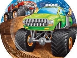 Monster Truck Dessert Plates 8ct