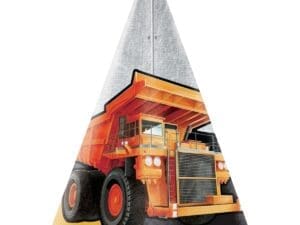 Big Dig Construction Party Hats, 8 Ct
