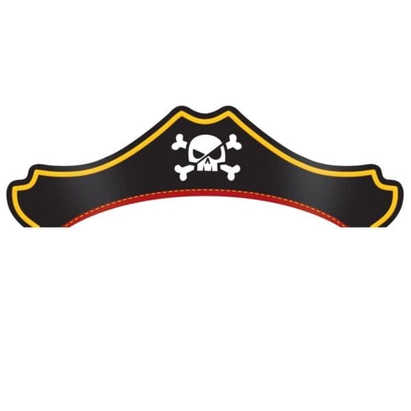 Pirate Treasure Party Hats, 8 Ct