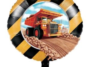 Big Dig Construction Metallic Balloon 18"