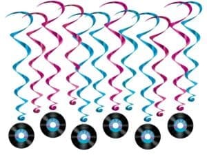 12 Counts Multi Color 50's Whirls