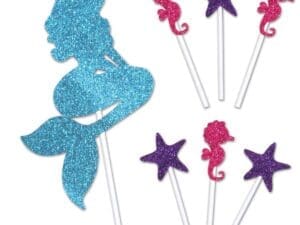 4.25 X 8.75 in. Mermaid Cake Topper