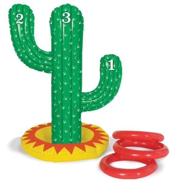 21 & 7.25 in. Inflatable Cactus Ring Toss