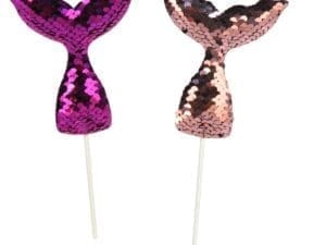 7 in. Sequined Mermaid Tail Picks Pink & Purple