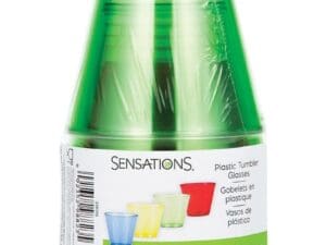 Creative Converting Assorted Colors Plastic Glasses, 9 Oz, 12 Ct