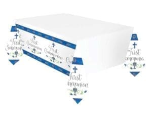 First Communion Day Boy Plastic 54 X 102 in. Table Cover