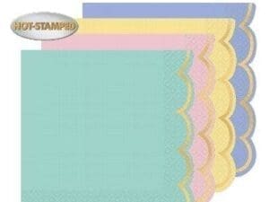 Spring Pastels Scalloped Lunch Napkins (16ct)