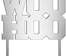 Mirrored Woohoo Graduation Cake Topper