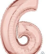 Rose Gold 26 Number Foil Balloon - 6