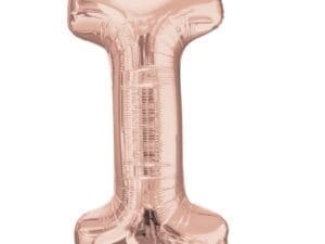32" Letter I Rose Gold Balloon