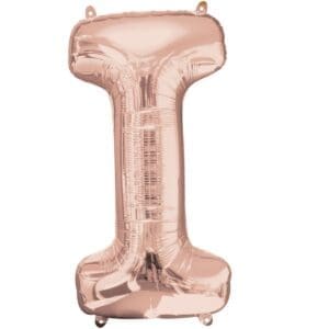 32" Letter I Rose Gold Balloon