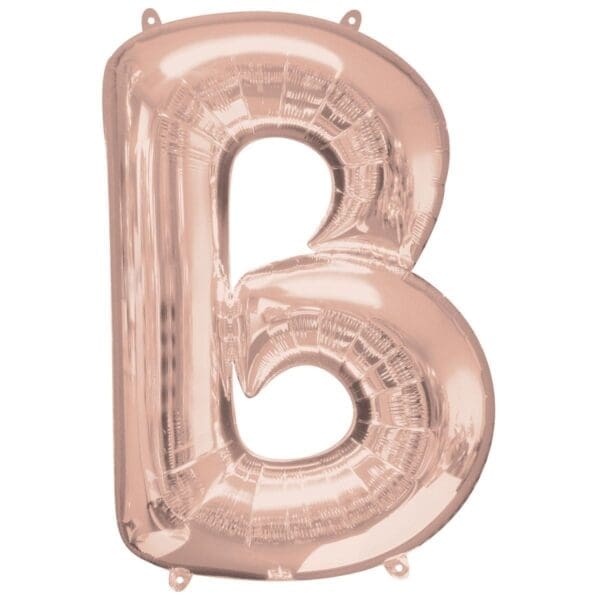 34" Letter B Rose Gold Balloon