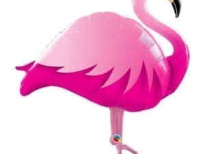 46 in. Pink Flamingo Shape Flat Foil Balloon