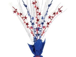 13 X 2 in. Patriotic Foil Spray Centerpiece