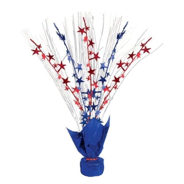 13 X 2 in. Patriotic Foil Spray Centerpiece