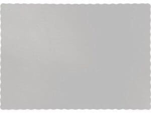 Placemats, 9.5" X 13.375", Shimmering Silver, 50 Ct