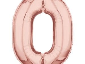 Rose Gold 26 Number Foil Balloon - 0