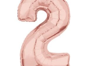 Rose Gold 26 Number Foil Balloon - 2