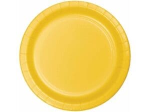 Banquet Plate, 10", School Bus Yellow, 24 Ct