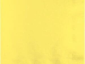 Mimosa Yellow 2-Ply 1/4 Fold Luncheon Napkin - 50/Pack