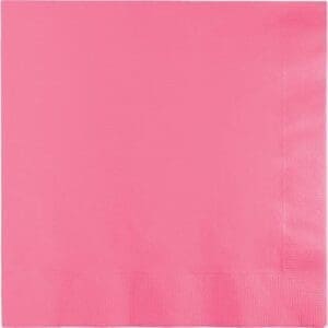 Luncheon Napkins, 6.5" X 6.5", 50pk, candy pink