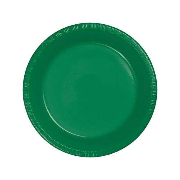 Plastic Plates, 10.25", Emerald Green, 24 Ct