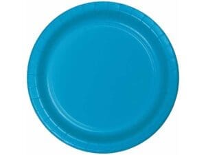 Turquoise Blue Banquet Plates 24 Pack
