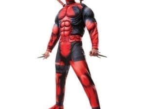Men's Marvel Universe Classic Muscle Chest Deadpool Costume Extra Small