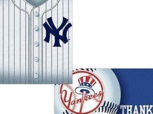 New York Yankees Invitations & Thank You Notes for 8