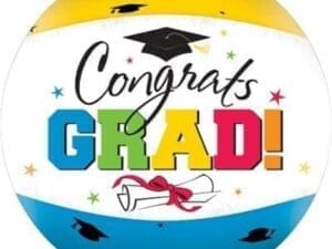 Colorful Graduation Autograph Beach Ball