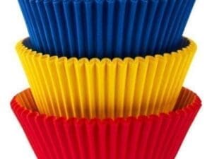 Primary Colors Baking Cups 75ct