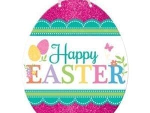 Egg-stra Happy Easter Egg Sign Party Decoration