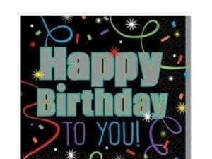 Brilliant Birthday Lunch Napkins 16ct