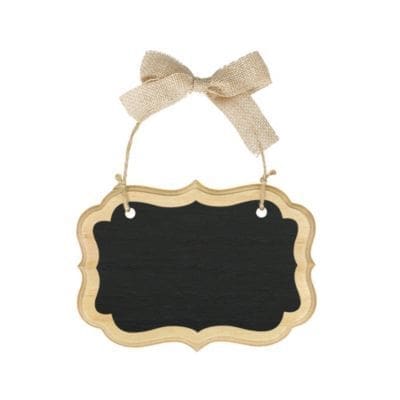 Small Wood Border Scroll Chalkboard Sign