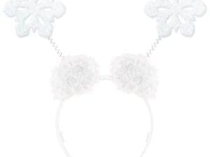 Adult Women's Glitter Snowflake Head Bopper Multi-Colored