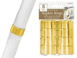 Gold Napkin Rings 8ct