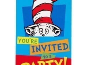 Dr. Seuss 'Polka Dots' Invitation Set W/ Envelopes (8ct)