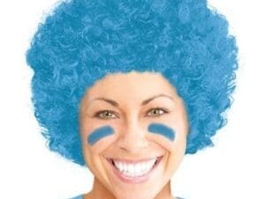 Light Blue Afro Wig Halloween Costume Pastel/blue