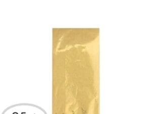 Small Gold Foil Party Bag Cello Bags (25 Ct)